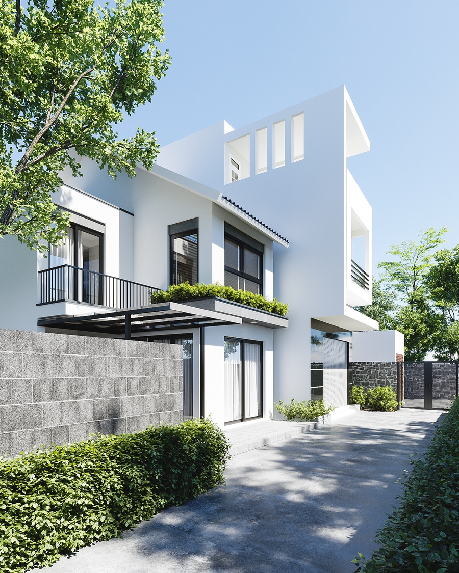 20+ Mẫu thiết kế nhà ống 2 tầng đẹp, hiện đại và Kinh nghiệm xây nhà ống