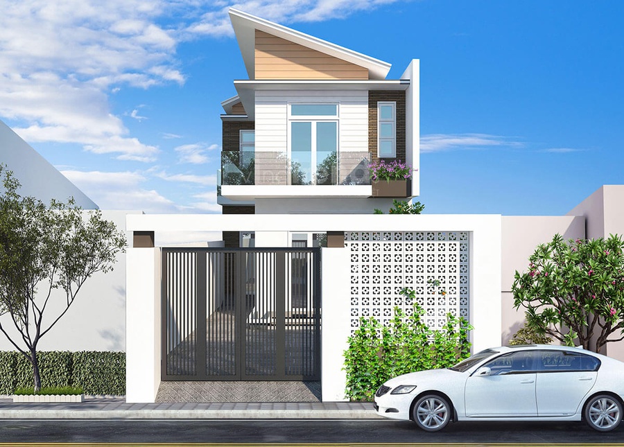 20+ Mẫu thiết kế nhà ống 2 tầng đẹp, hiện đại và Kinh nghiệm xây nhà ống