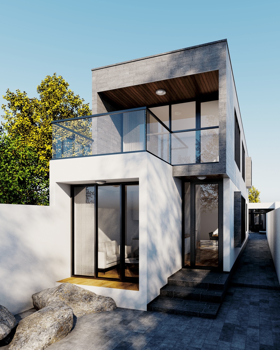 20+ Mẫu thiết kế nhà ống 2 tầng đẹp, hiện đại và Kinh nghiệm xây nhà ống