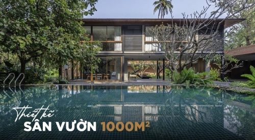 20+ Mẫu thiết kế sân vườn 1000m2 đẹp, ấn tượng phù hợp nghỉ dưỡng