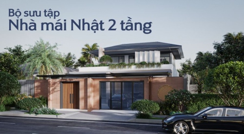 30+ Mẫu nhà mái Nhật 2 tầng đẹp, hiện đại cực ấn tượng...