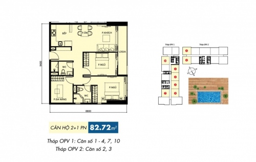 Bản vẽ mặt bằng căn hộ chung cư Orchard Parkview