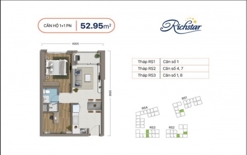 Bản vẽ mặt bằng căn hộ chung cư Richstar