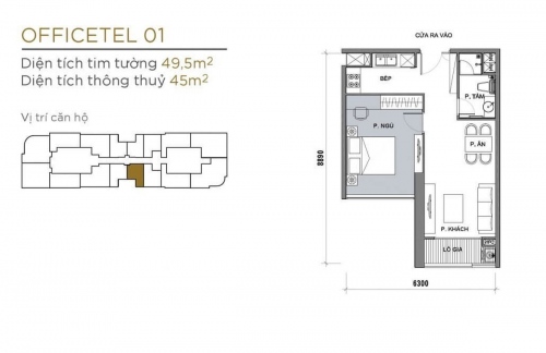 Bản vẽ mặt bằng căn hộ chung cư Vinhomes Golden River (Ba Son) Tòa Aqua 1