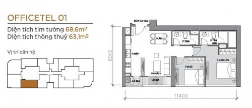 Bản vẽ mặt bằng căn hộ chung cư Vinhomes Golden River (Ba Son) Tòa Aqua 3