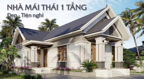 [Top 20] Mẫu nhà mái thái 1 tầng đẹp tối ưu chi phí đầu tư...