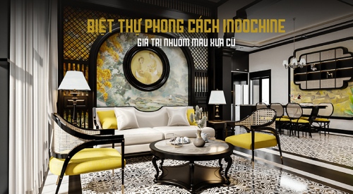 [TOP 5] Mẫu biệt thự phong cách Indochine đẹp - Dấu ấn hoài cổ...